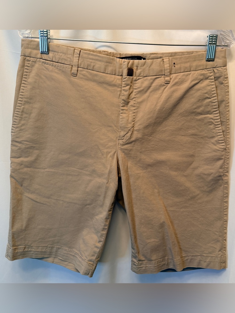 Authentic PT Torino Men’s Bermuda Shorts Size 32x10 US 46 Italy Tan Italian Made